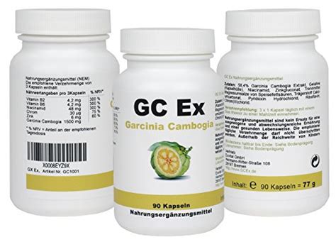 Gc Ex 1500 Mg Garcinia Cambogia Extrakt 90 Kapseln In Premiumqualität