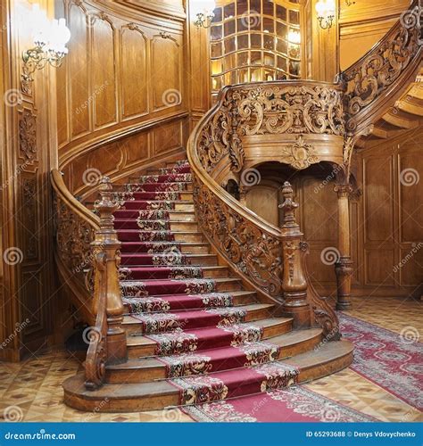Vintage Wooden Spiral Staircase Editorial Stock Photo Image Of