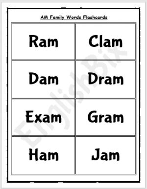word family activities worksheet  kindergarten englishbix