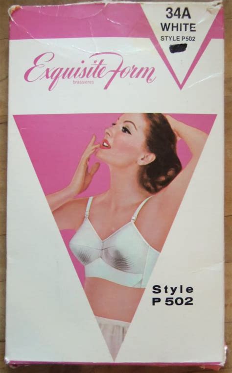 Vintage 1960 Exquisite Form Bullet Bra 34A New In Box
