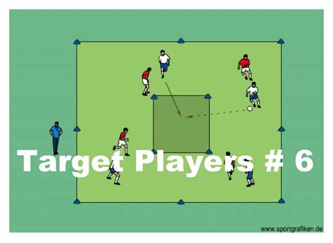 Soccer Target Players 6 Training Drill Soccer Drills Soccer