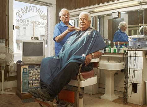 Quintana's Barber Shop in Marfa, TX - Ross Feighery Photography