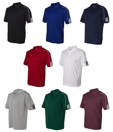 adidas golf new climalite men s size s 3xl three stripes polo sport shirt a76 ebay