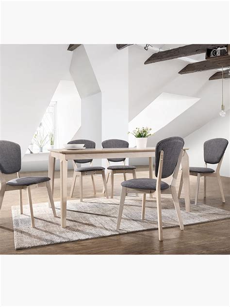 Ideal for kitchen or dining area. Buy Noah Dining Table in White Washed Online Australia