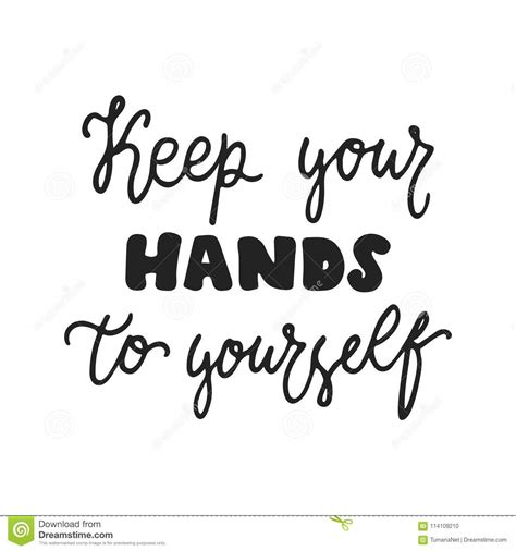 keep your hands to yourself sign