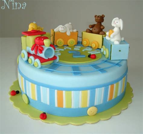Train Baby Shower Cake Sugar Paste Gum Paste Mickey Birthday Cakes