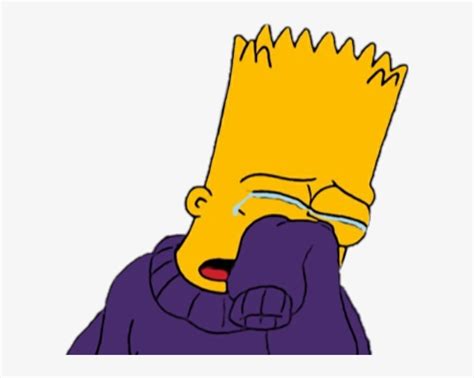 Bart Lossimpson Sad Lagrimas Sticker Llorar Triste Bart Simpson Crying