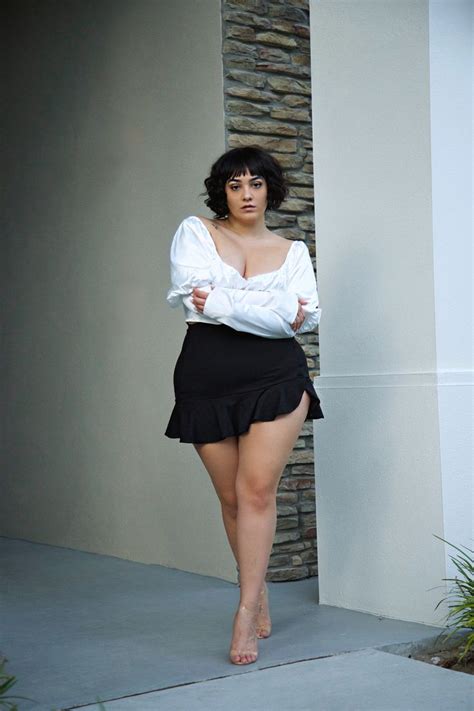 Puff Sleeves Nadia Aboulhosn Plus Size Mini Skirts Mini Skirts