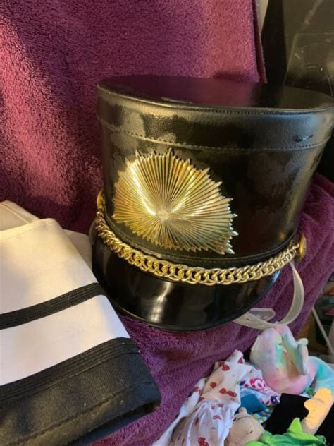 Drum Major Hat With Cuffs And Carrying Case Ebay