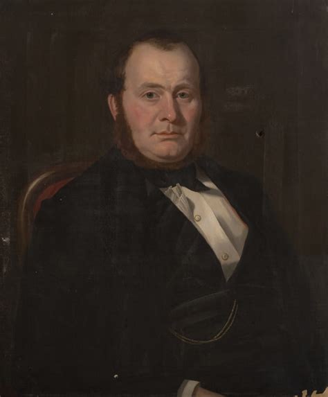 Porträt Eines Unbekannten Mannes Um 1840 Öl Auf Leinwand