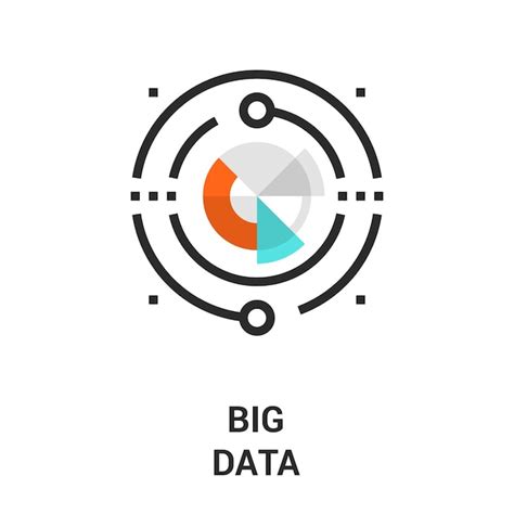 Big Data Symbol Premium Vektor
