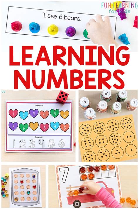 Learning Numbers With Hands On Number Activities Learning Numbers