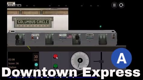 New York Subway Driver Downtown Express A Line Youtube