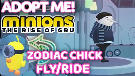 Zodiac Minion Chick Fly Ride First Look 👀 Adopt Me