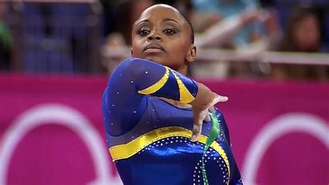 Dos santos began gymnastics when she was 12, later than most elite gymnasts, after a coach spotted her on a playground.1 she advanced quickly, becoming the south american champion within four years.1. Daiane dos Santos Floor D: 6.80 (Code 2013-2016) - YouTube