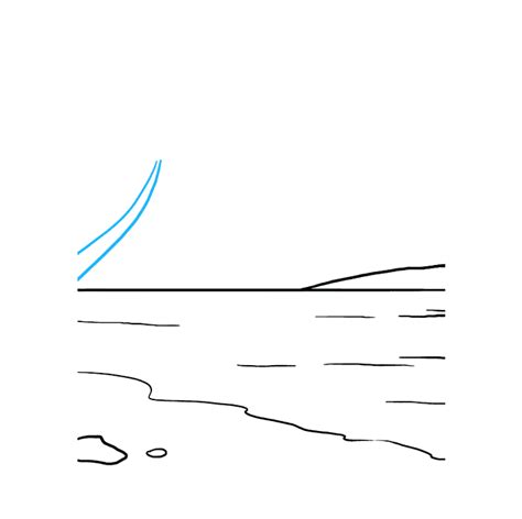 How To Draw An Ocean Really Easy Drawing Tutorial