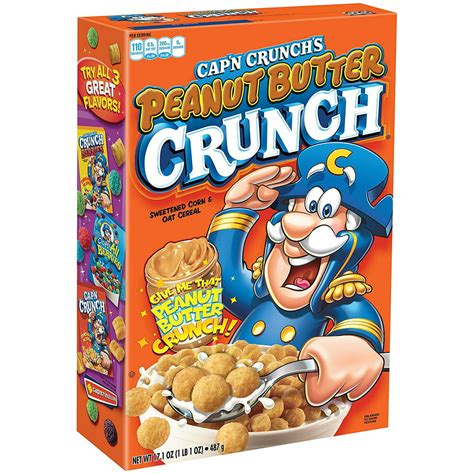 Capn Crunch Breakfast Cereal Peanut Butter Crunch 171 Oz Box