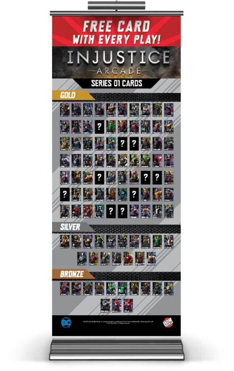 This page list all the cards available in the game. Increase Revenue with Free Injustice Stand Up Banner - Betson Enterprises