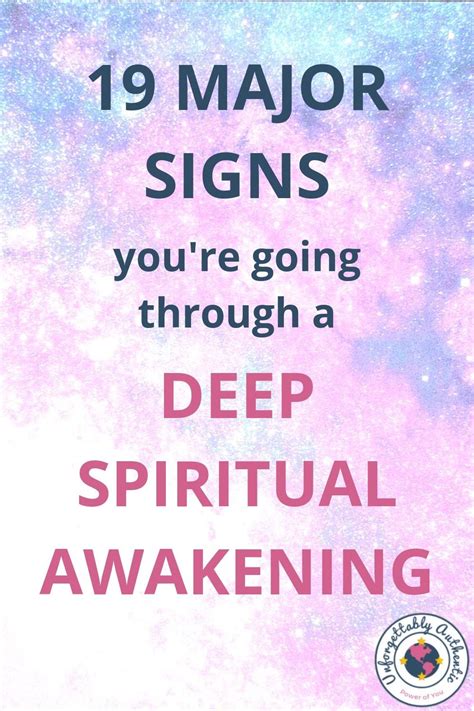 Spiritual Awakening 19 Major Signs Youre Going Through A Deep