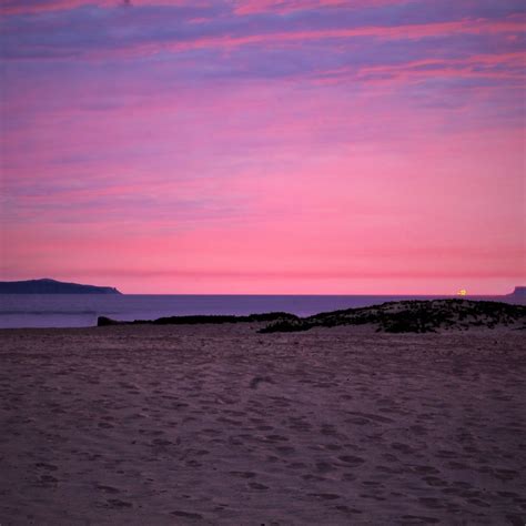 Pink And Purple Sunset Beach Reminiscent Impressions Images Flickr