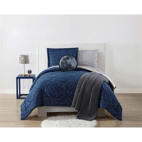 1,716 blue twin comforters products are offered for sale by suppliers on alibaba.com, of which bedding set accounts for 2%, comforter accounts for 1. Night Sky Printed Midnight Blue Twin XL Comforter Set ...