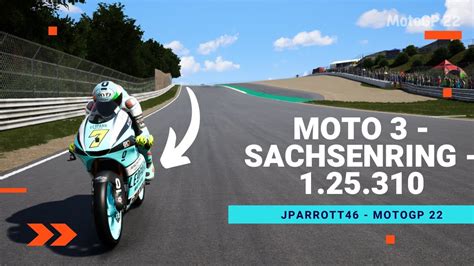Motogp 22 Sachsenring Moto3 Setup Pc Youtube