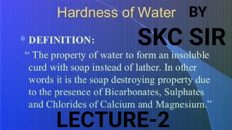 Jun 25, 2019 · carbonate and bicarbonate ions are responsible for this type of water hardness.it is also known as temporary hardness because it removes from water when we boil the water. LECTURE-2 TOPIC - HARDNESS OF WATER METHODS OF REMOVAL OF ...