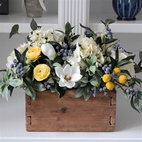Do i use floral foam as the base? Farmhouse Decor~Rustic Arrangement~Summer Floral ...