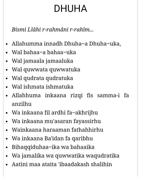 Doa Selepas Solat Dhuha Rumi Ayah Ibu Ammar Solat Dhuha Mutualist Us