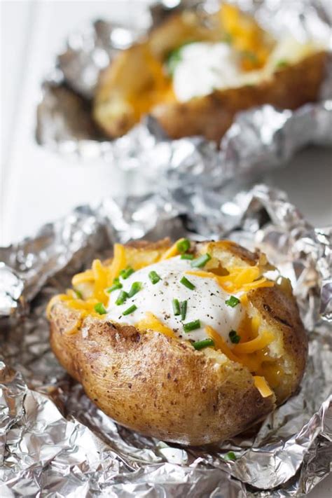 Season with salt and pepper. Slow Cooker Baked Potatoes | Countryside Cravings