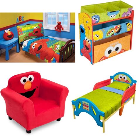 Limited time sale easy return. Toddler Bedding Bedroom Bundle Set,Sesame Street Elmo Room ...