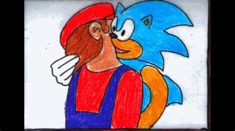 Sonic And Mario Kissing Otaewns