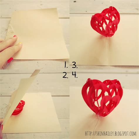 Handmade mother's day cards she will adore 1. DIY tutorial Valentine's 3D Love Pop Up Card | Shin Hailey