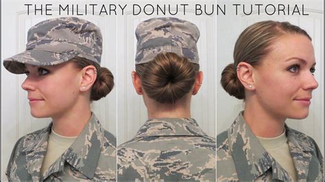 Military Donut Bun Tutorial Military Hair Military Haircut Air