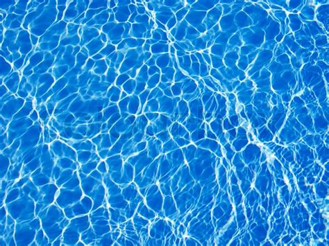 Beautiful Clear Pool Water Reflecting Stock Image Colourbox