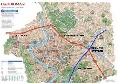 Metro Map Of Rome City