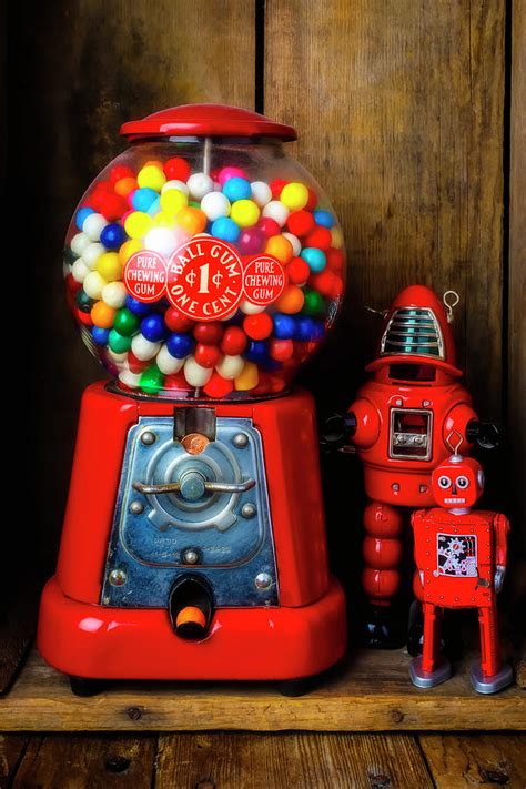 Bubblegum Machine And Robots Photograph By Garry Gay Fine Art America