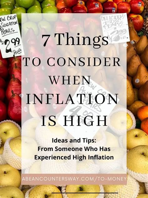 Seven Things To Consider When Inflation Is High