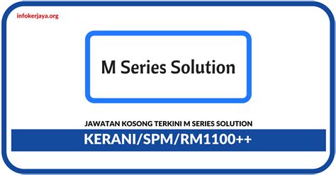 Pelbagai jawatan kosong kerani ditawarkan ~ kekosongan jawatan yang ditawarkan ini di pelbagai lokasi seluruh negeri di malaysia (tertakluk kepada tarikh tutup yang ditetapkan) kepada mereka yang berminat untuk memohon jawatan kosong terkini yang diiklankan di portal rasmi jawatan. Jawatan Kosong Terkini Kerani Di M Series Solution ...