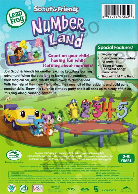 Leap Frog Numberland On Dvd Movie