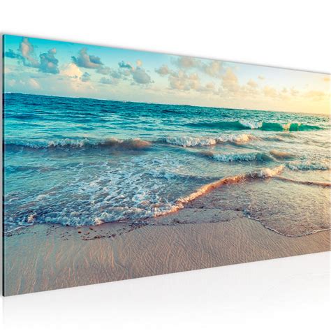 Erfahrungen mit meinxxl.de, produkttest und reklamation. Meer Strand BILD KUNSTDRUCK - AUF VLIES LEINWAND - XXL ...