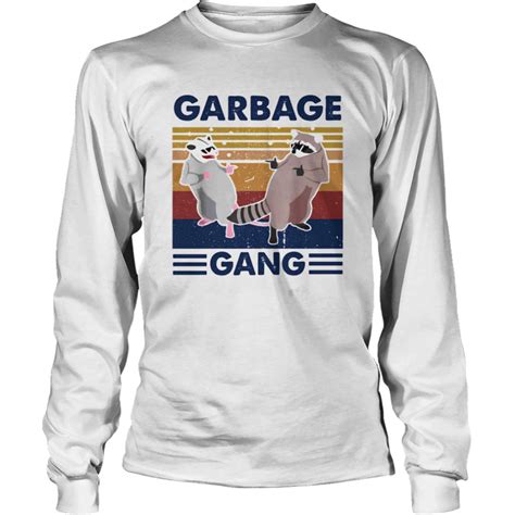 Raccoon Garbage Gang Vintage Retro Shirt Trend Tee Shirts Store