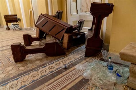 Pictures Show Aftermath Inside Us Capitol Building After Violent Siege