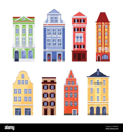 Colorful Buildings Stock Vector Images Alamy