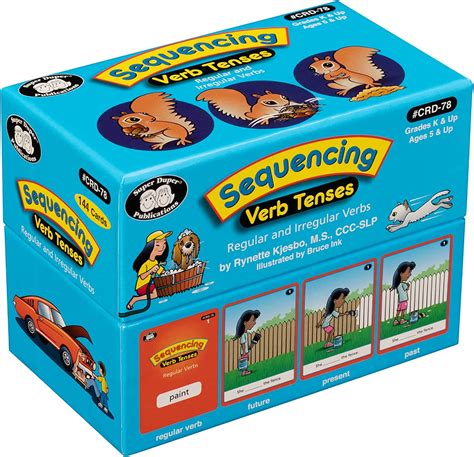 Buy Super Duper Publications Sequencing Regular And Irregular Verb Tenses Fun Deck Early