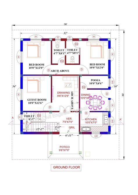 Full House Plan Drawing Acetoplayer