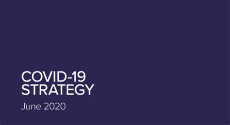 Covid 19 Strategy Is Published