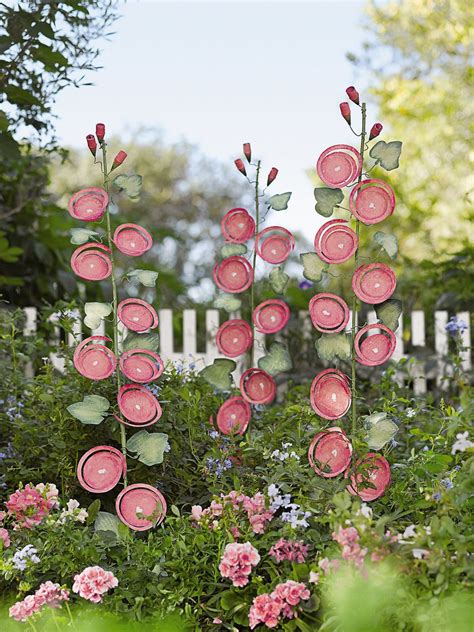 4.8 out of 5 stars 911. Metal Flowers: Hollyhock Stem Stake Garden Art | Kerti ...