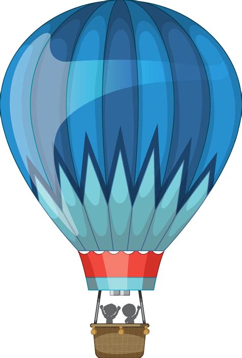 Hot Air Balloon In Cartoon Style Isolated Vector Art At Vecteezy