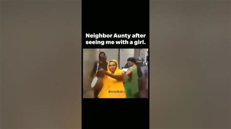 Nieghbour Aunty See Me With A Girl😂 Youtube
